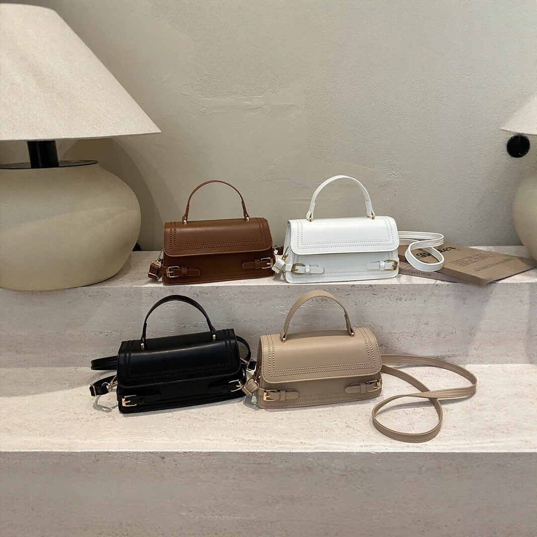 Elegant Structured Handheld Satchel