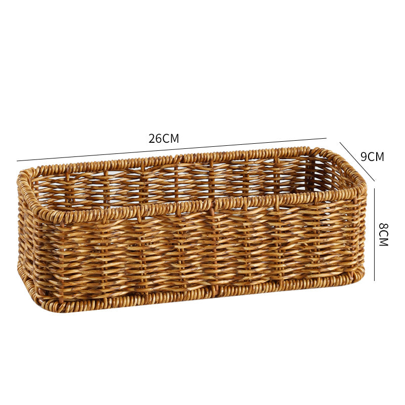 Unisex Rectangular Storage Basket made of hand-woven material Stornfield