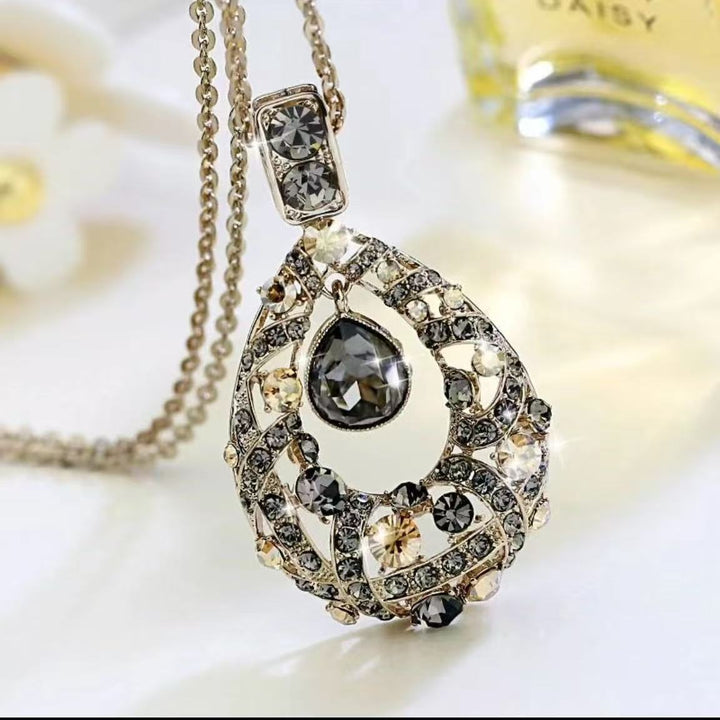 Contemporary Crystal Drop Necklace Stornfield