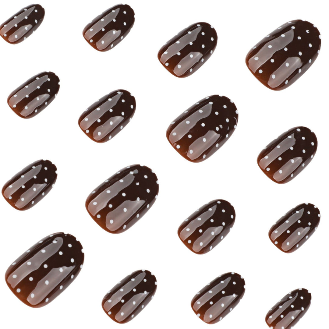 Trendy Polka Dot Press-On Nails Stornfield