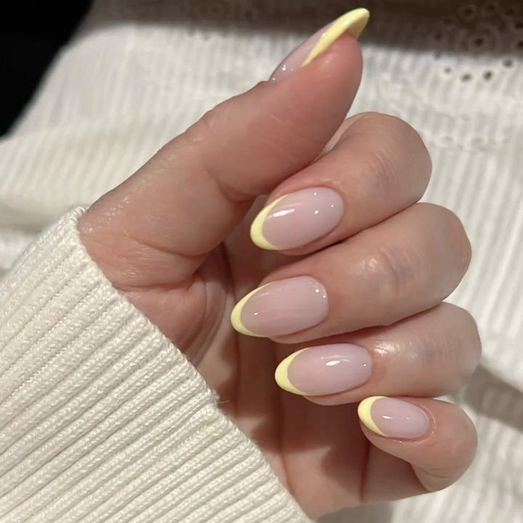 Elegant Nail Art in Modern French Tip Design Stornfield