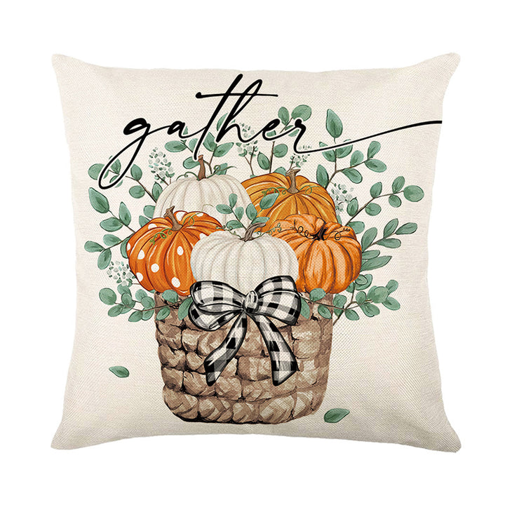 Decorative Throw Pillow Cover with Farmhouse Home Sweet Home Print