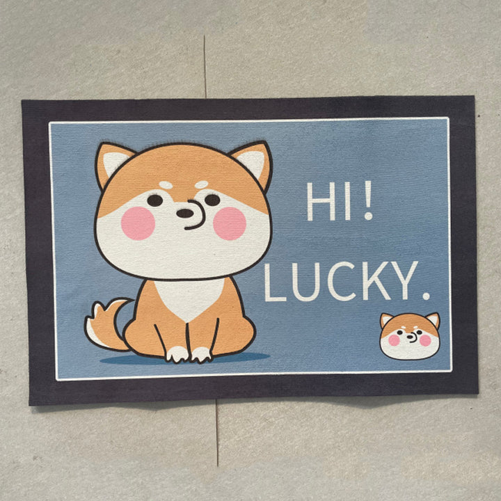 Cute Cartoon Dog-Themed Doormat Stornfield