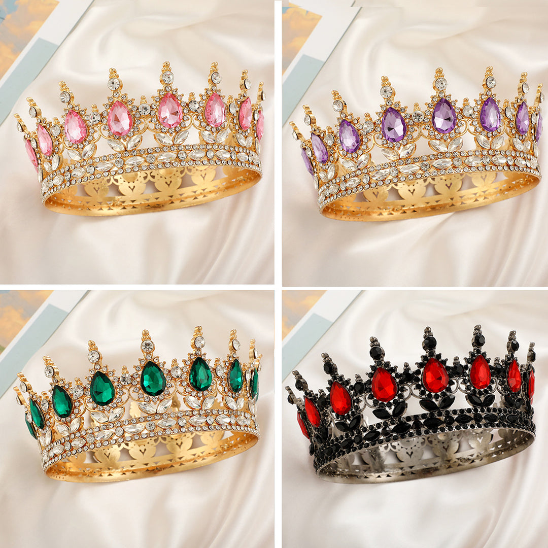 Ladies Luxurious Festive Crown with Shining Gemstones Stornfield