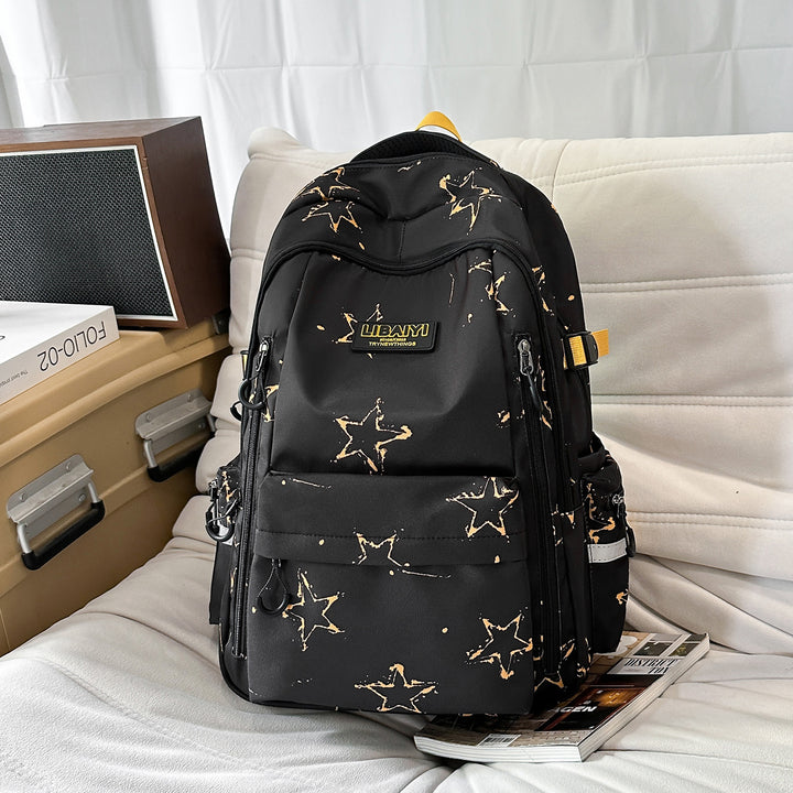 Multi-Functional Star-Patterned Backpack Stornfield