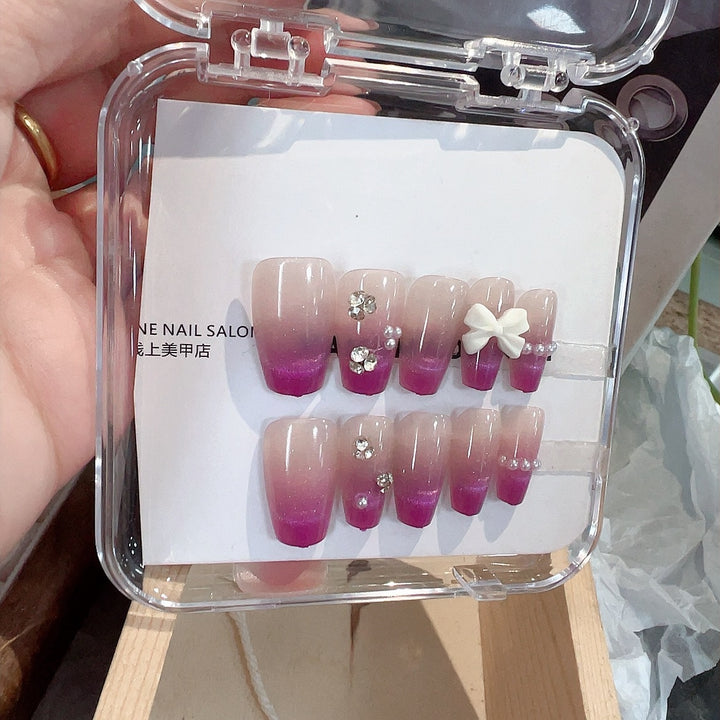 Glamorous Ombre Decorative Press-On Nail Set Stornfield