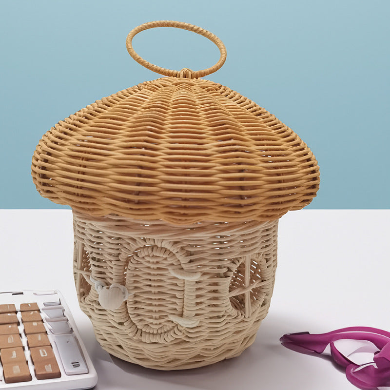 Playful storage basket with mushroom hat design Stornfield