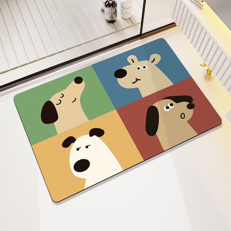 Modern Artistic Bath Mat Stornfield