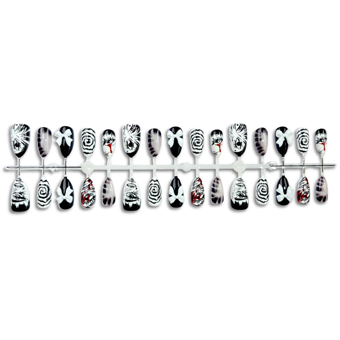 Artistic Graphic Press-On Nail Set