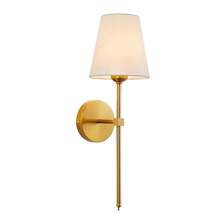 Elegant Wall Sconce with Fabric Shade