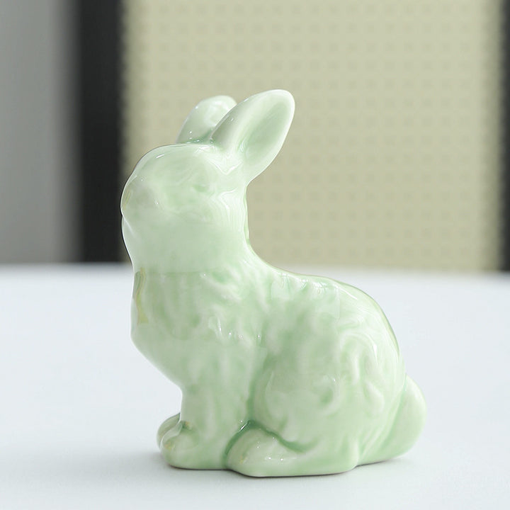 Whimsical Ceramic Rabbit Sculpture Stornfeild