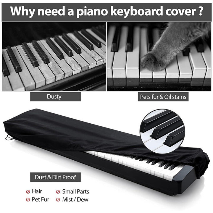 Keyboard stand with infinitely adjustable legs and padded seat Stornfield
