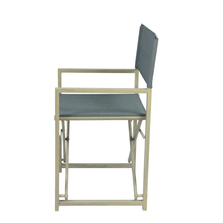 Folding chair with backrest made of high-quality wood Stornfield