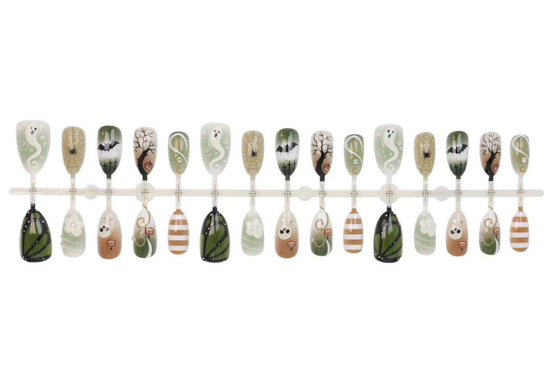 Halloween Artificial Nail Set with Creepy Designs Stornfield