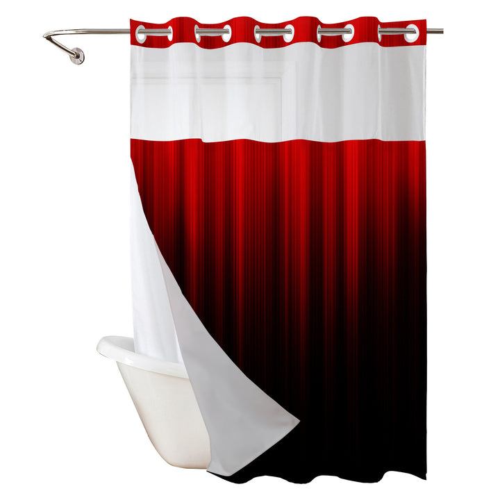 Modern Gradient Shower Curtain Stornfield