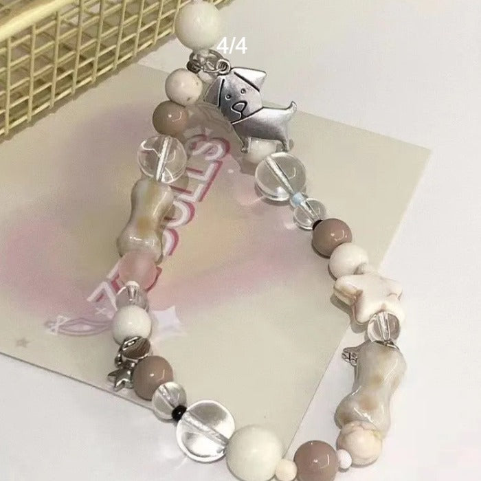Dog-Themed Charm Beaded Bracelet Stornfield