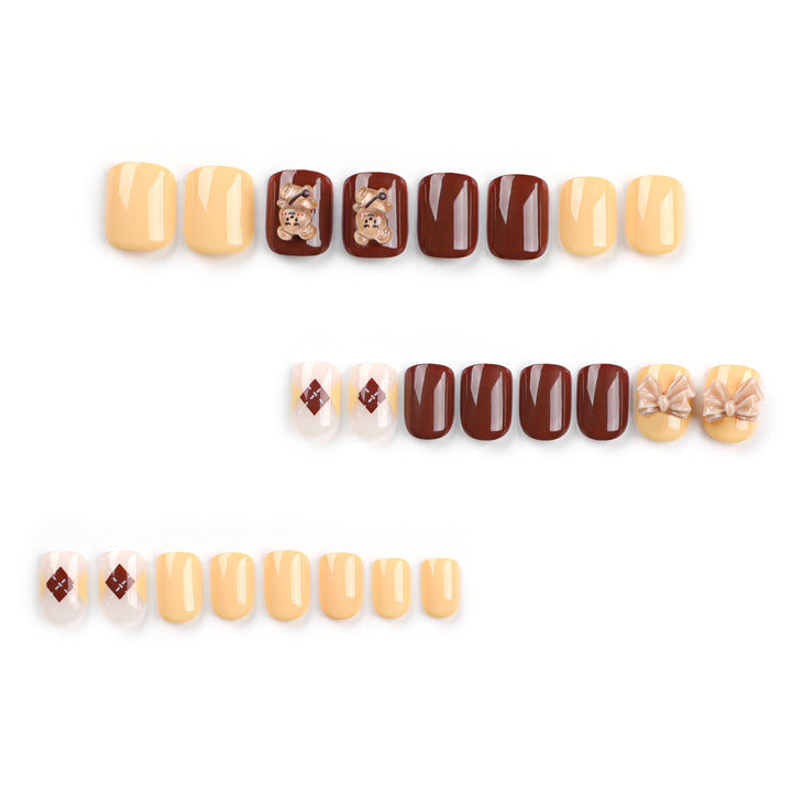 Artful nail extensions in modern design with flower accents Stornfield