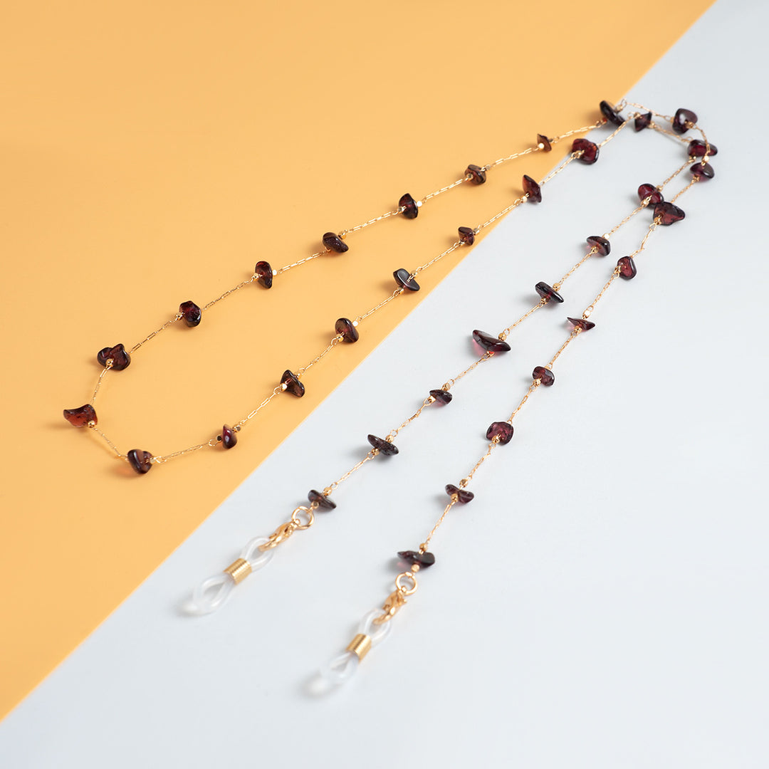 Delicate Gemstone Bead Eyewear Chain Stornfield