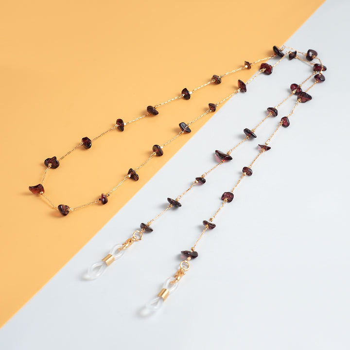 Delicate Gemstone Bead Eyewear Chain Stornfield