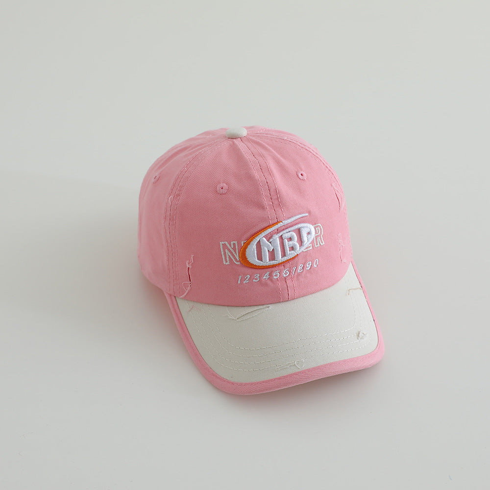 Men's Distressed Cotton Logo Baseball Cap Stornfield