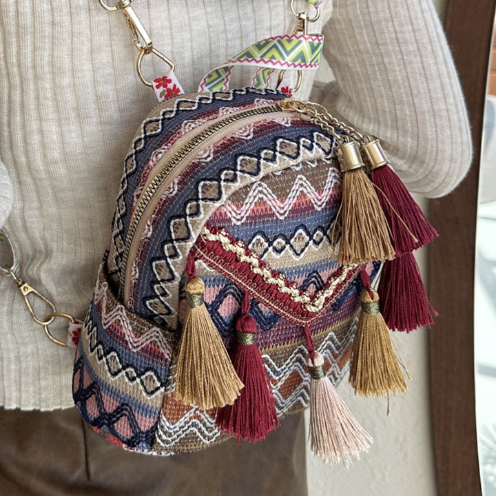 Embroidered Mini Sling Bag