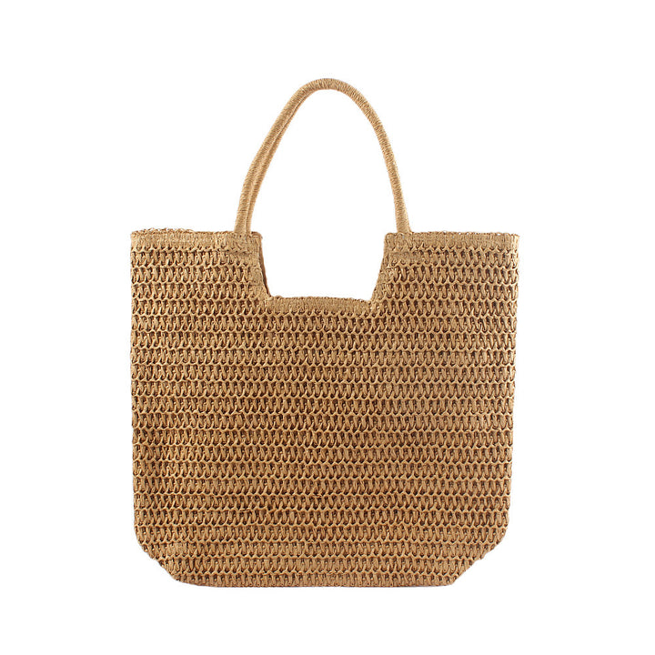 Handbag Made From Handwoven Natural Material With Large Carrying Handles Stornfield