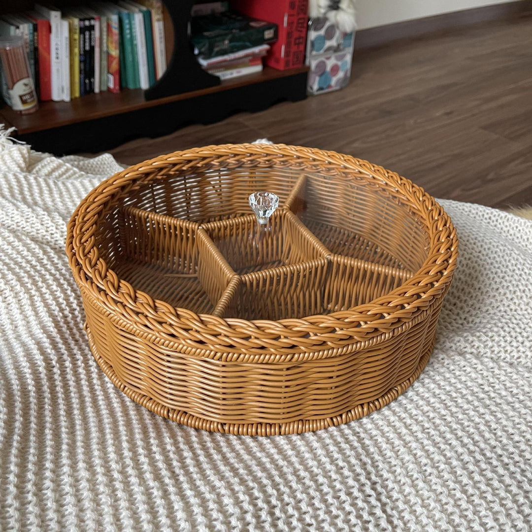 Women's Storage Basket with Glass Lid Stornfield