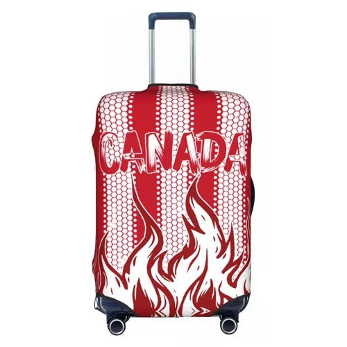 Unisex nan elastic luggage cover with football argyle pattern, tear-resistant stretch cover for trolley with handle and wheel openings Stornfield
