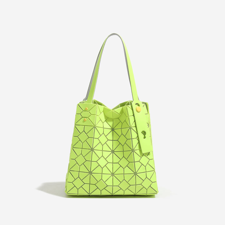 Geometric Patterned Reusable Tote Bag