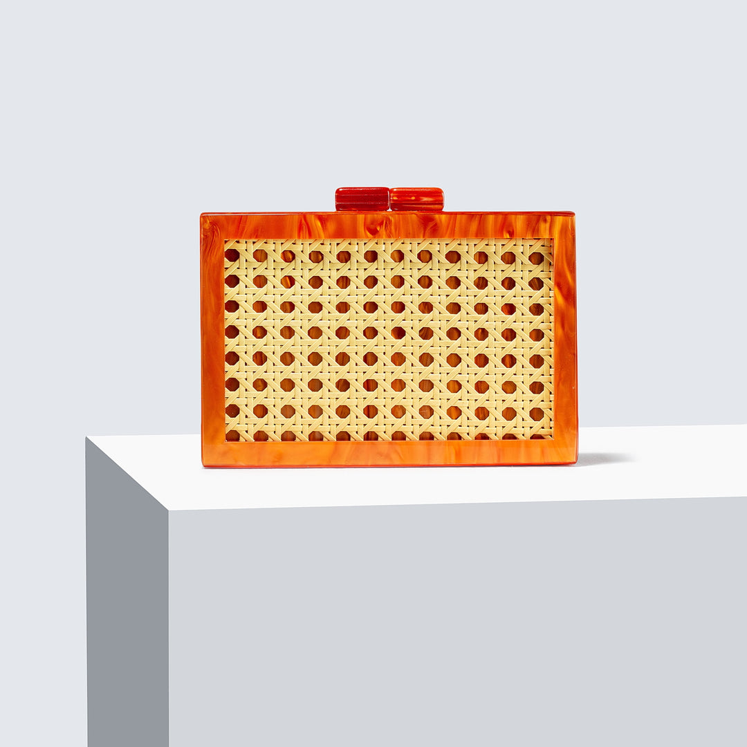 Sculptural Pearl-Embellished Handbag