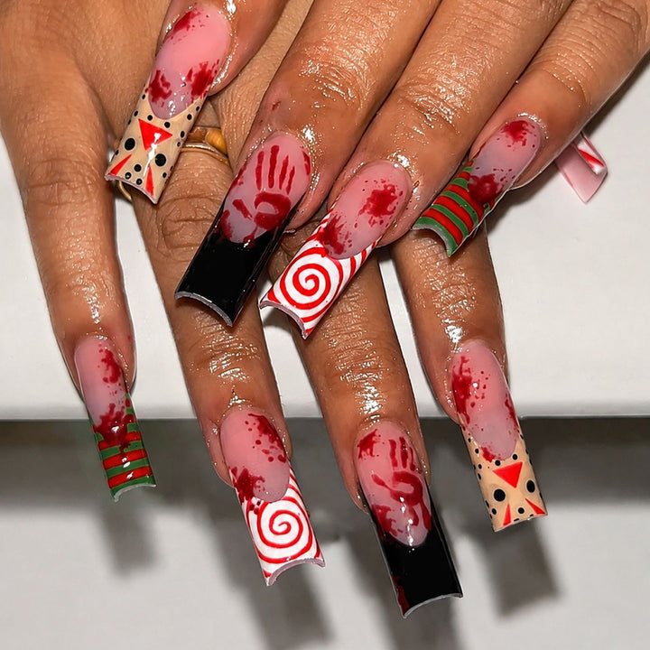 Creative Halloween Nail Art Set with Whimsical Designs Stornfield