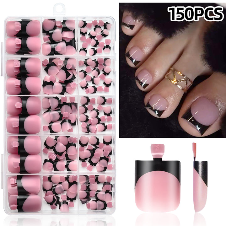 Premium French Tip False Nail Set Stornfield