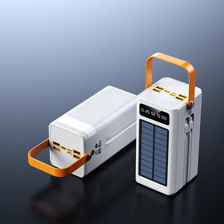 Portable solar power bank with multifunctional charging function and digital display Stornfield