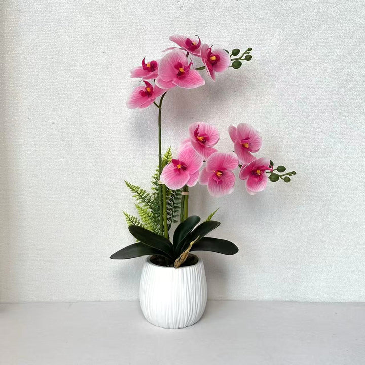 Faux Orchid Plant Arrangement for Home Decor