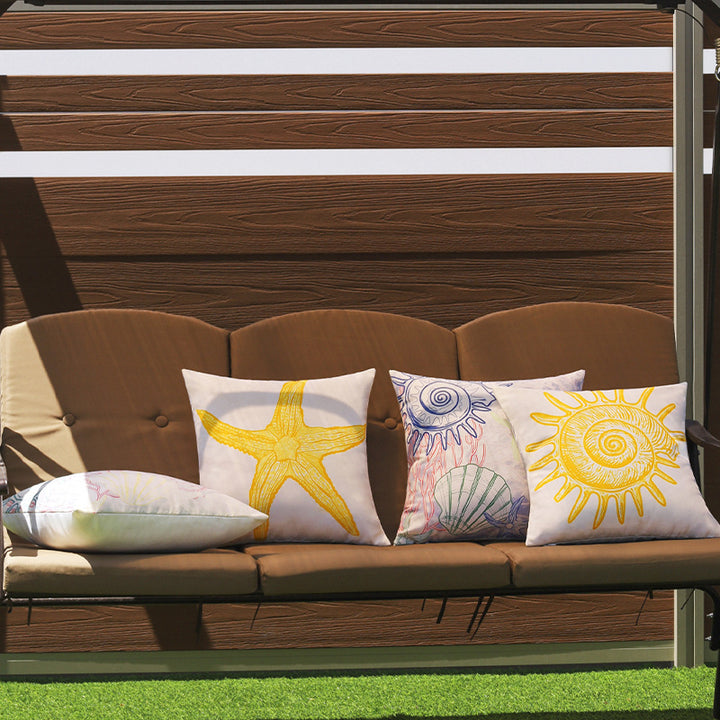 Stylish decorative cushion with maritime star design