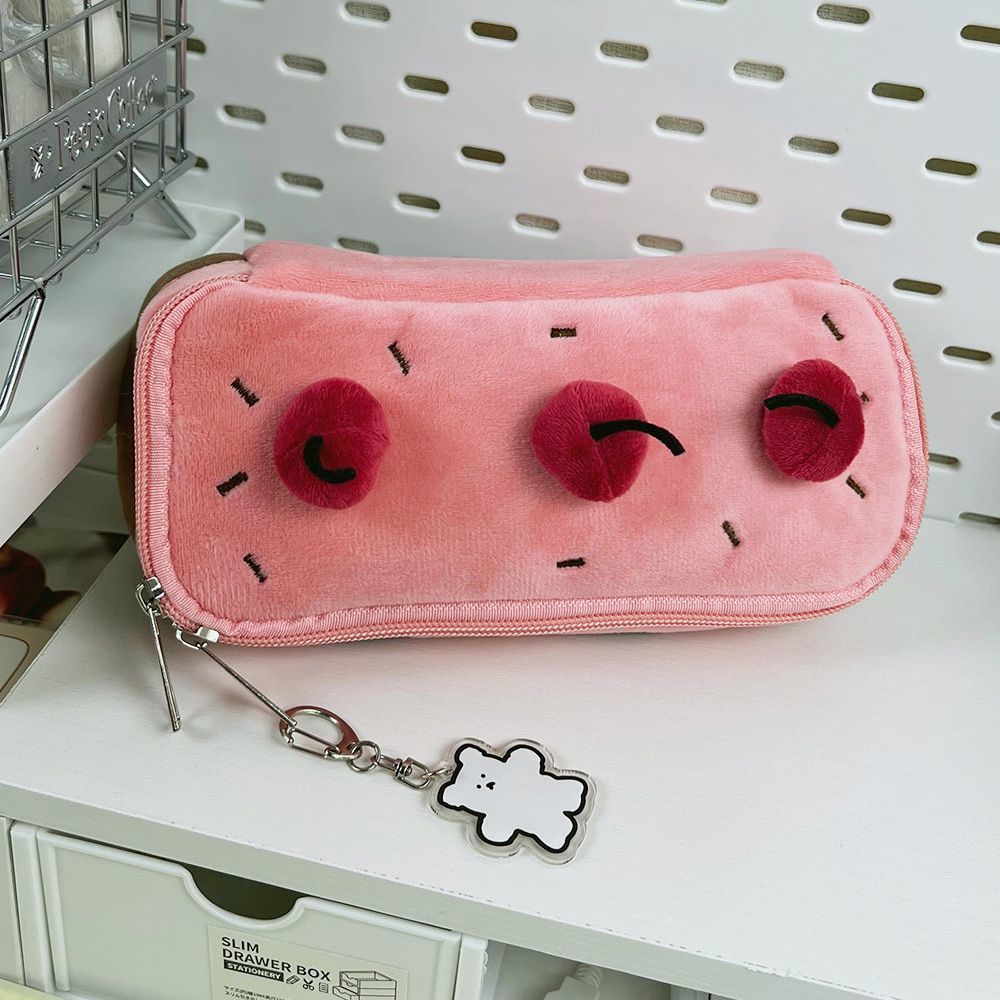 Plush Dessert-Themed Pencil Pouch