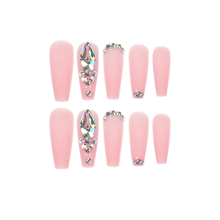 Artificial nails with rhinestone embellishments Stornfield