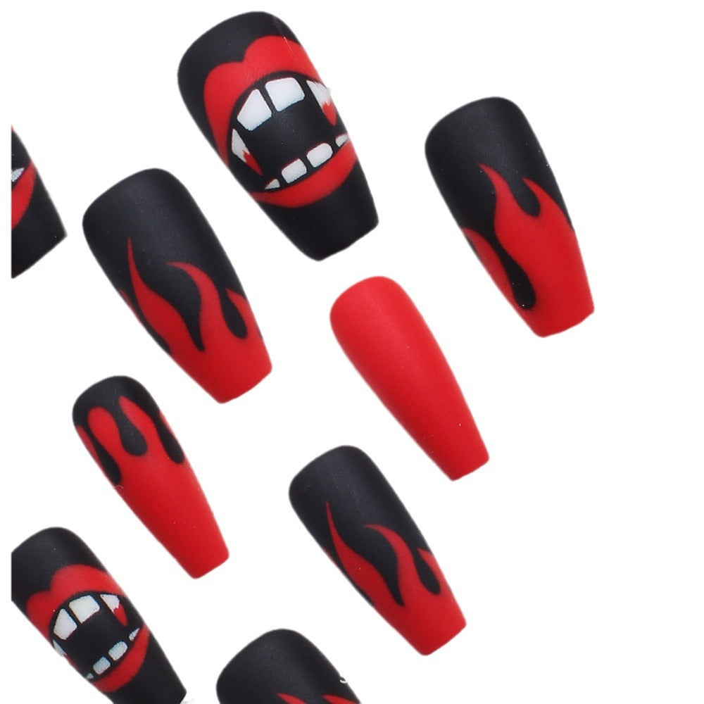 Whimsical Halloween-Themed Press-On Nails Stornfield