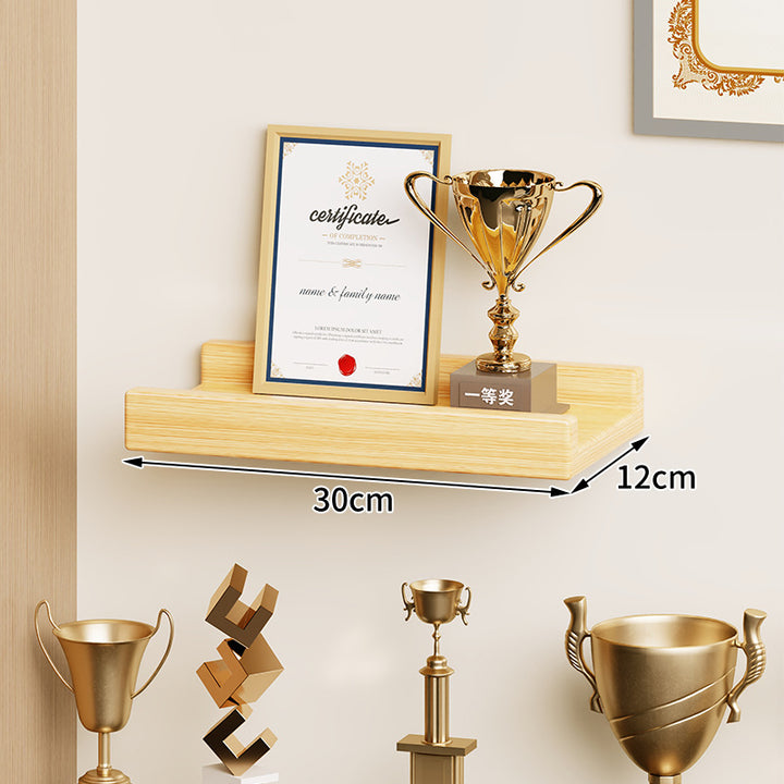 Wall-Mounted Floating Display Shelf Lacquered High-Gloss MDF