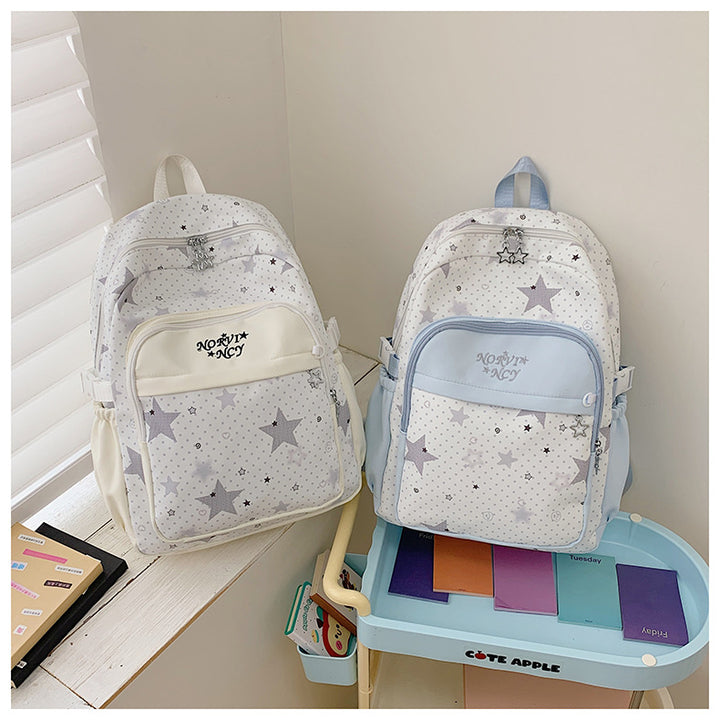 Stylish Star-Print Backpack Stornfield