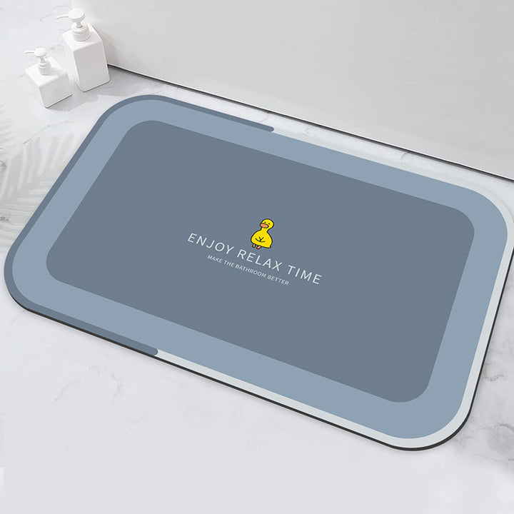 Relaxation-Themed Bathroom Mat for Home