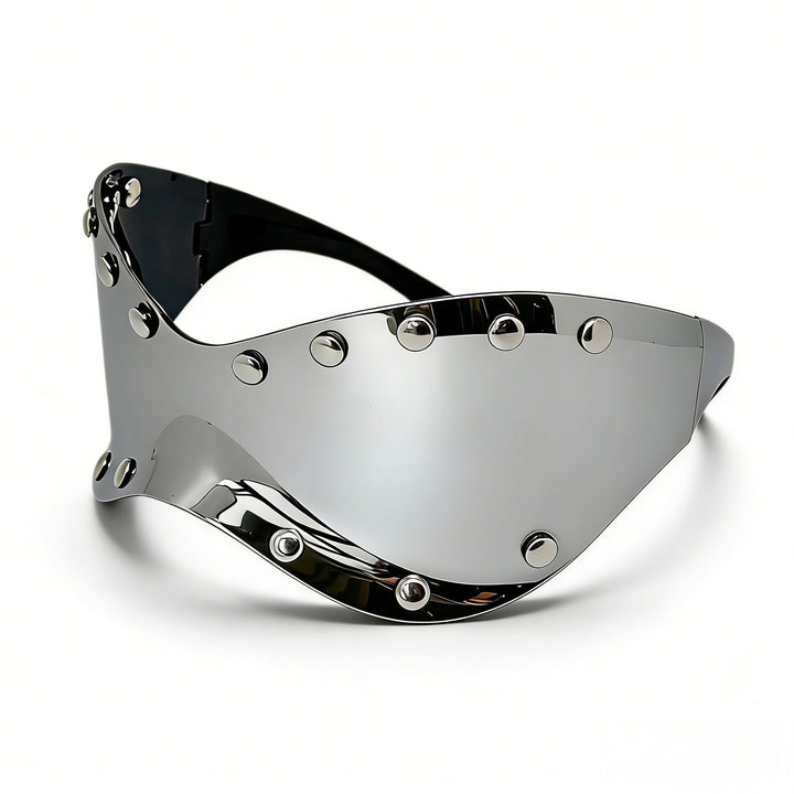 Women's futuristic designer sunglasses with decorative metal elements Stornfield