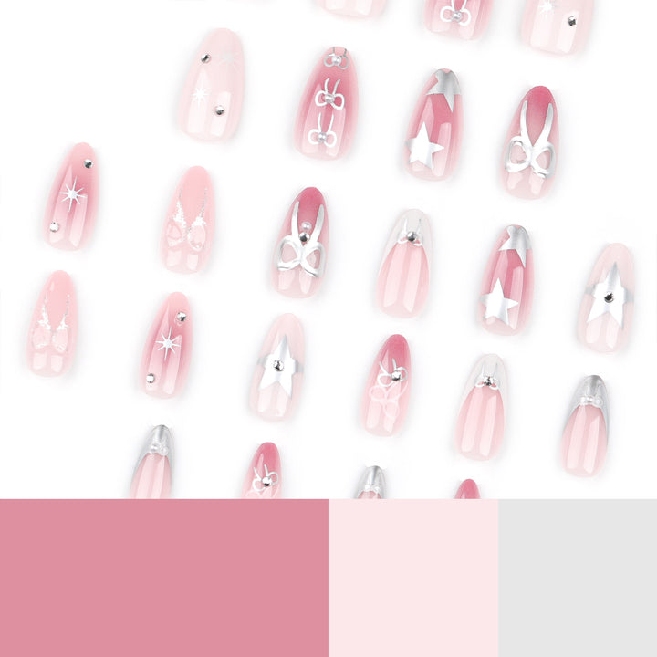 Artful nail extensions with elegant 3D embellishments Stornfield
