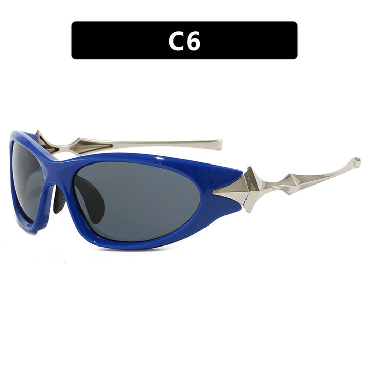 Women's futuristic sports sunglasses with ergonomic design Stornfield