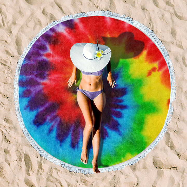 Rundstrand towel with unique sunset design Stornfield
