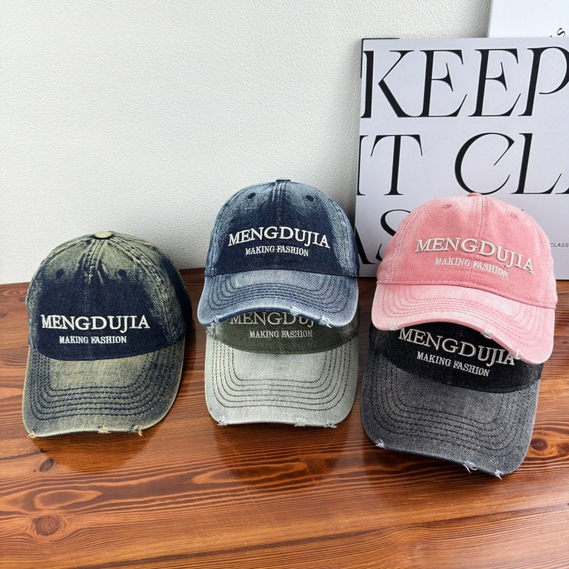 Men's Distressed Denim Baseball Cap Stornfield 1784270408