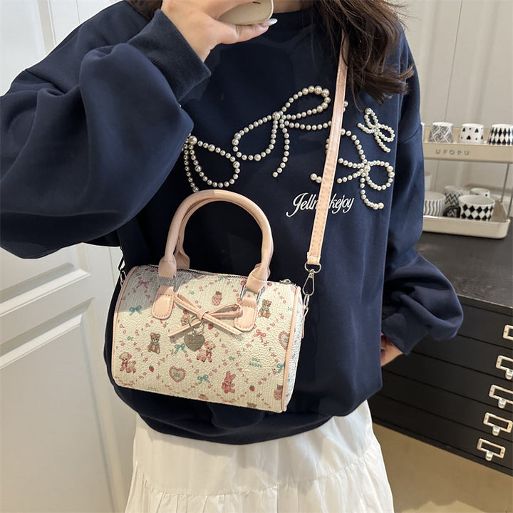Floral Embroidered Mini Satchel
