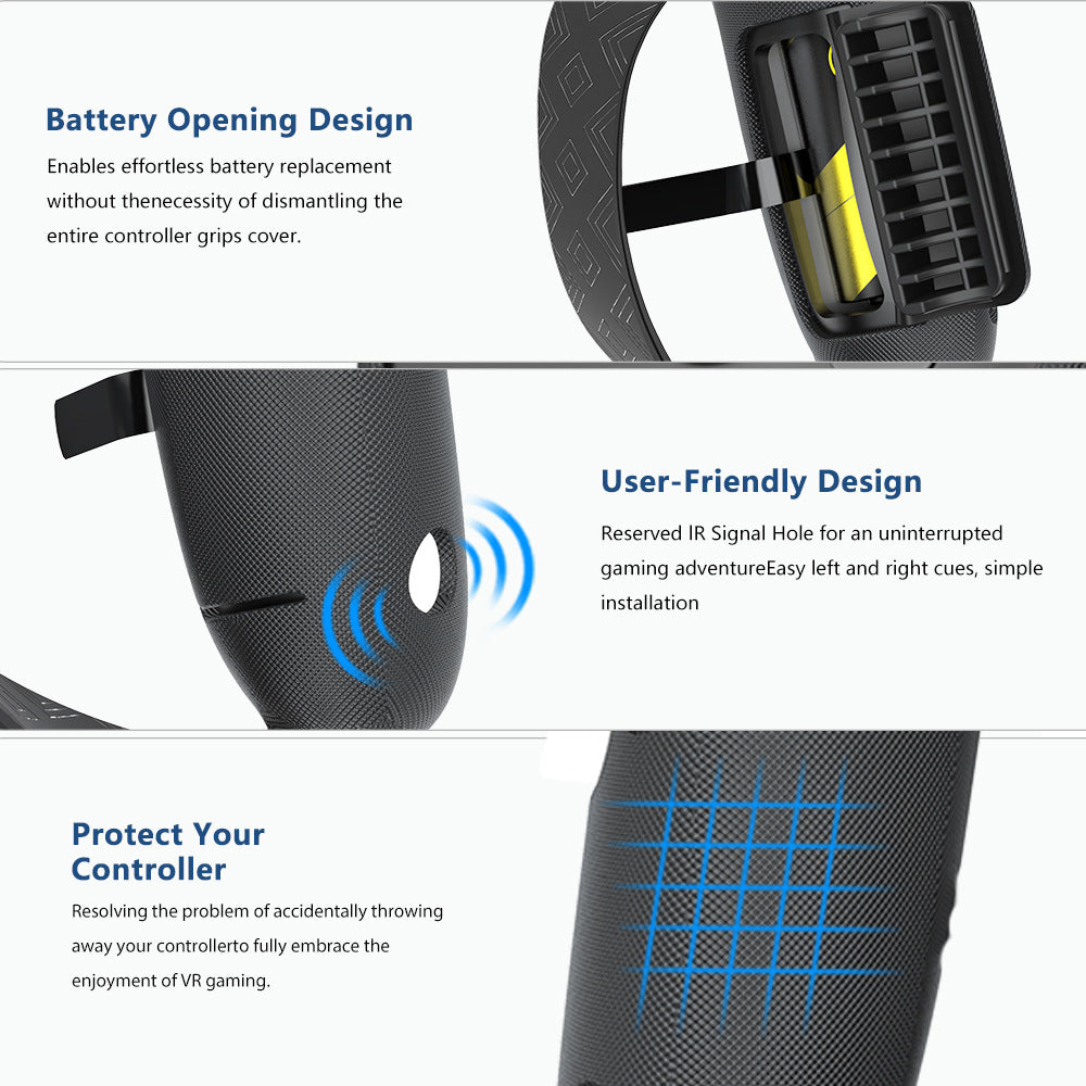 Ergonomic VR Controller Holders with Improved Grips Stornfield