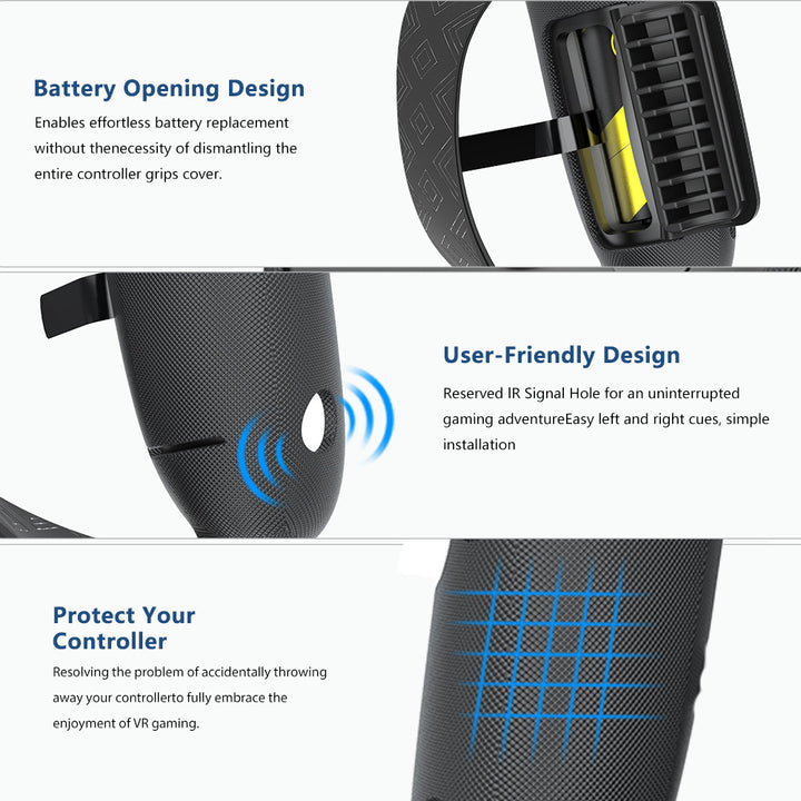 Ergonomic VR Controller Holders with Improved Grips Stornfield