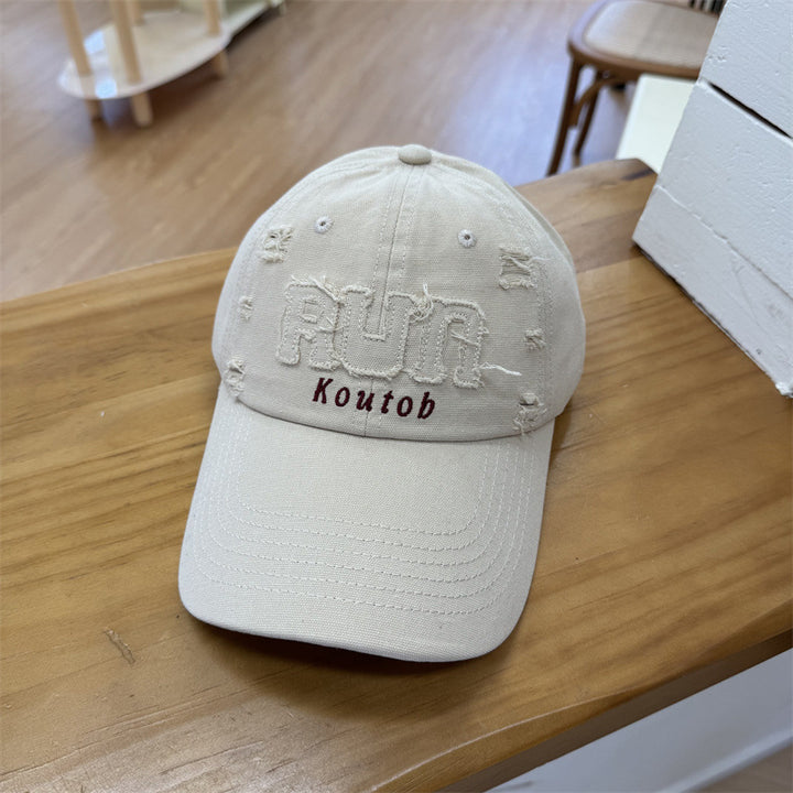 Men's Distressed Embroidered Baseball Cap Stornfield